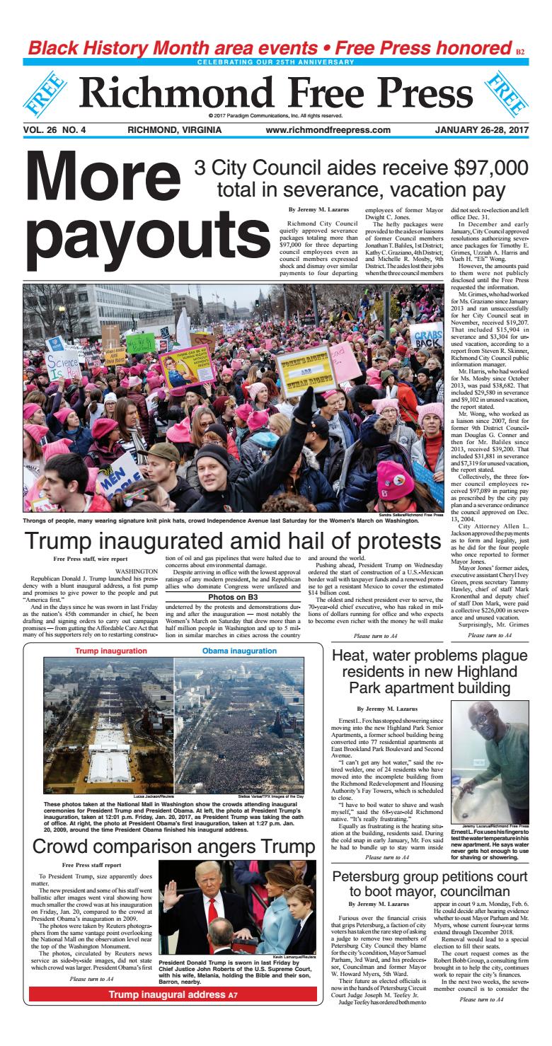 January 26 28, 2017 issue by Richmond Free Press - Issuu