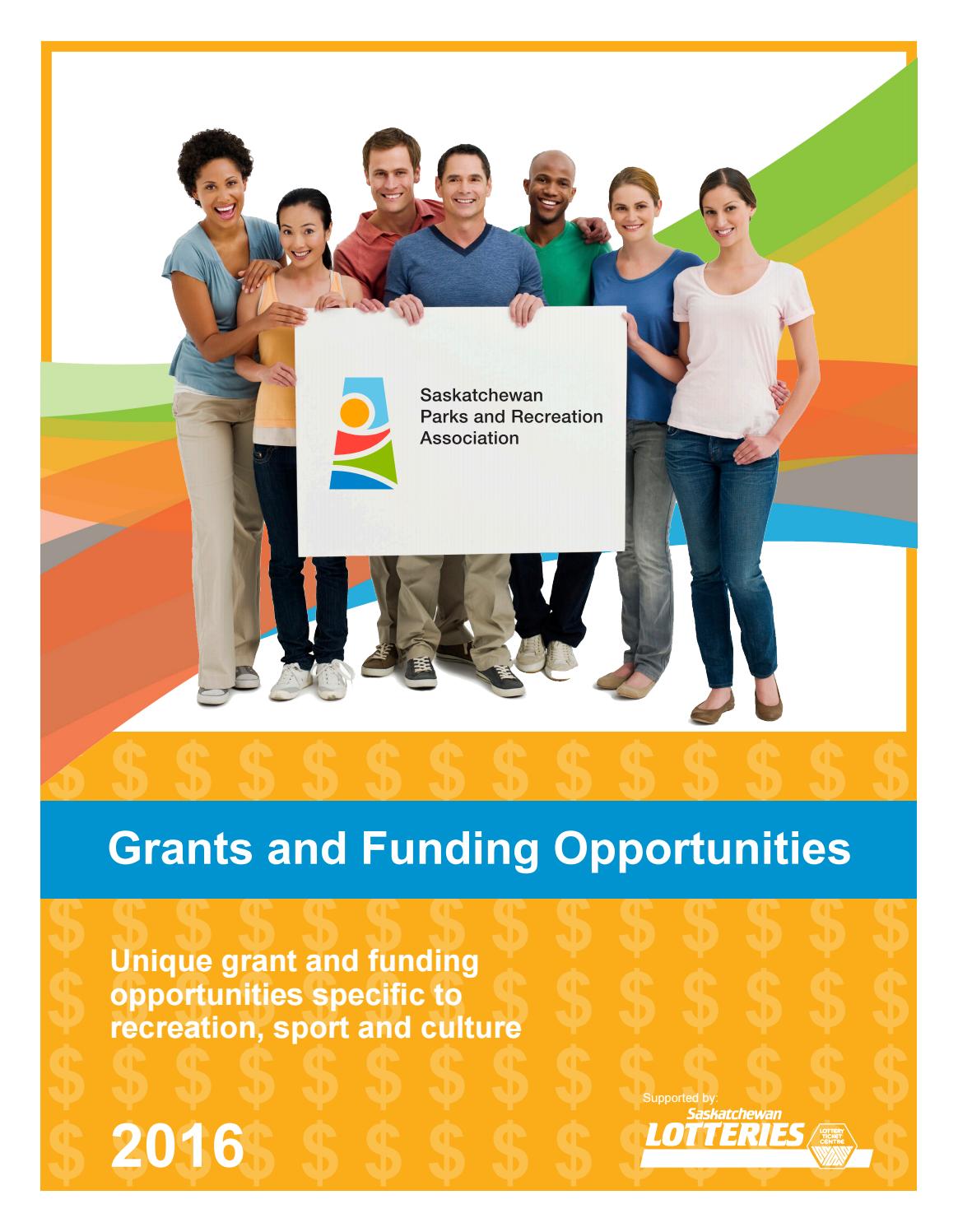 20162017 Grants and Funding Opportunities Guide by Saskatchewan Parks