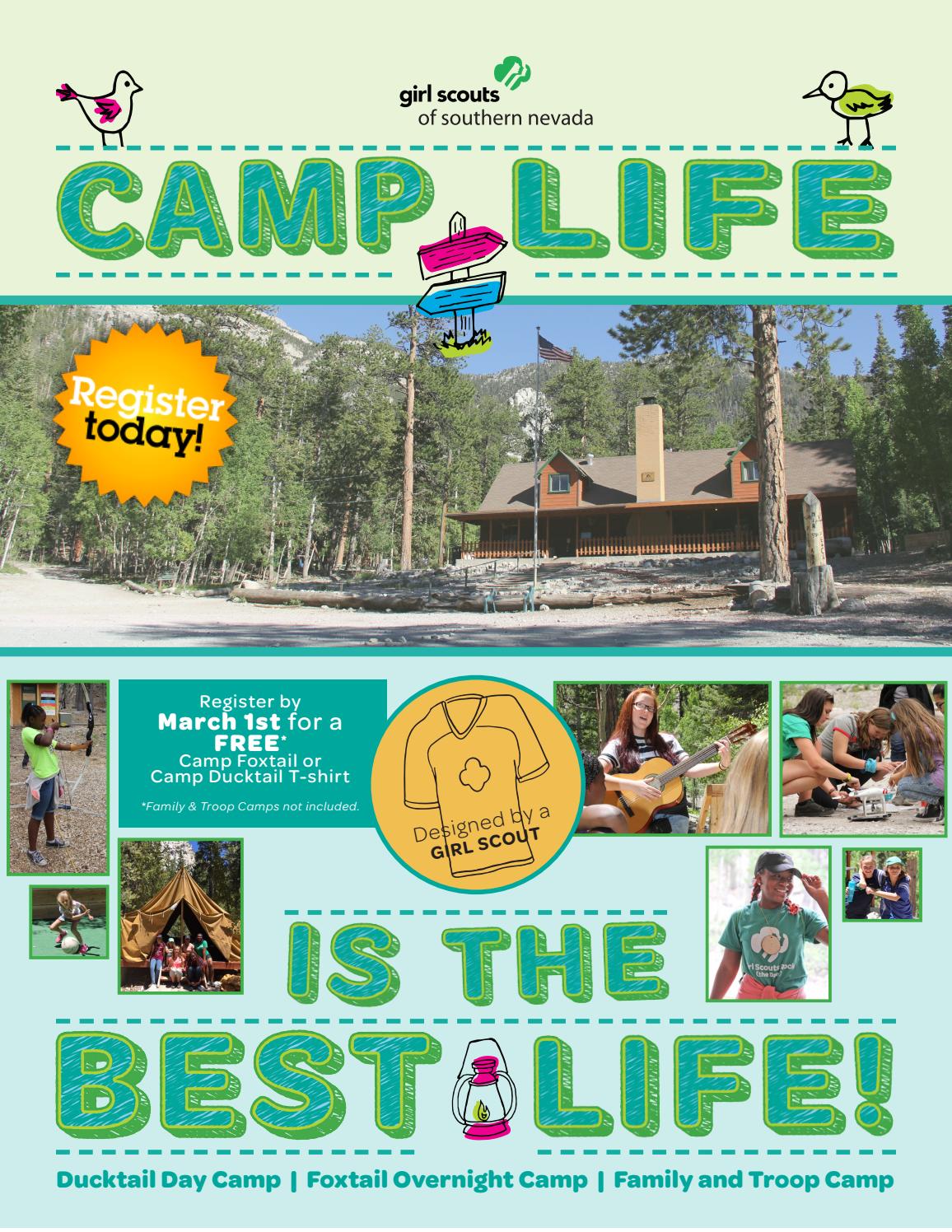 2017 camp brochure by girl scouts of southern nevada issuu camp brochure