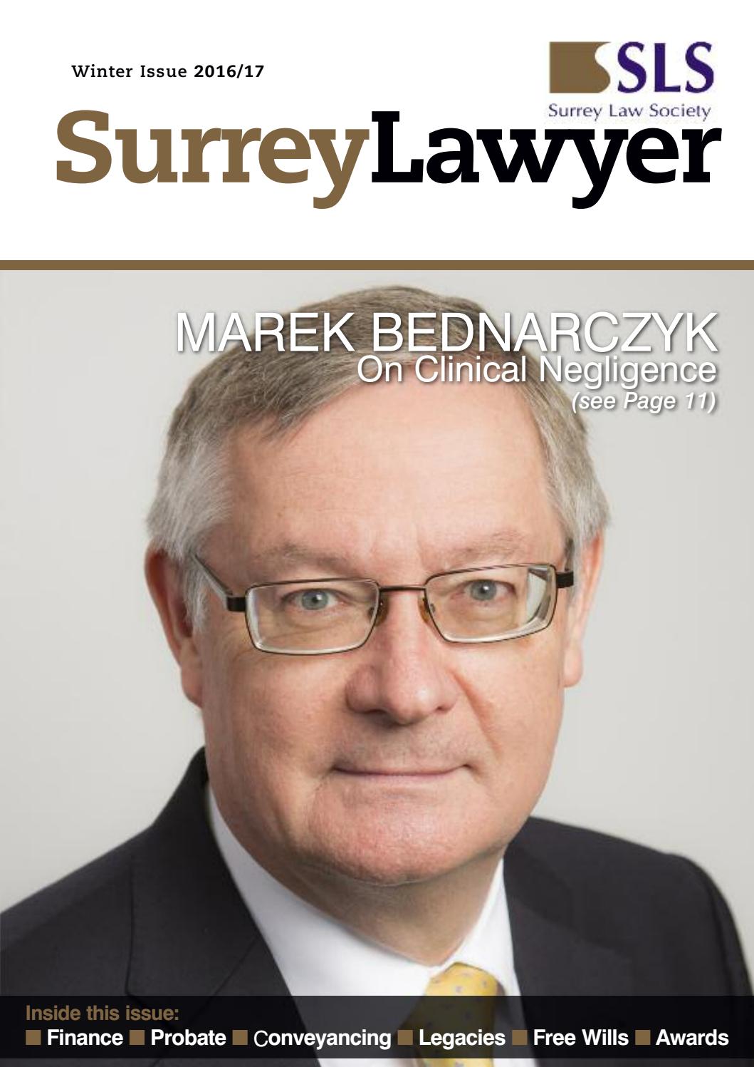 Surrey Lawyer Winter 2017 by Benham Publishing Limited Issuu