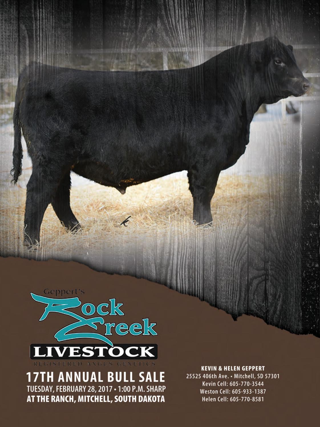 Geppert's Rock Creek Livestock 17th Annual Bull Sale by LivestockDirect