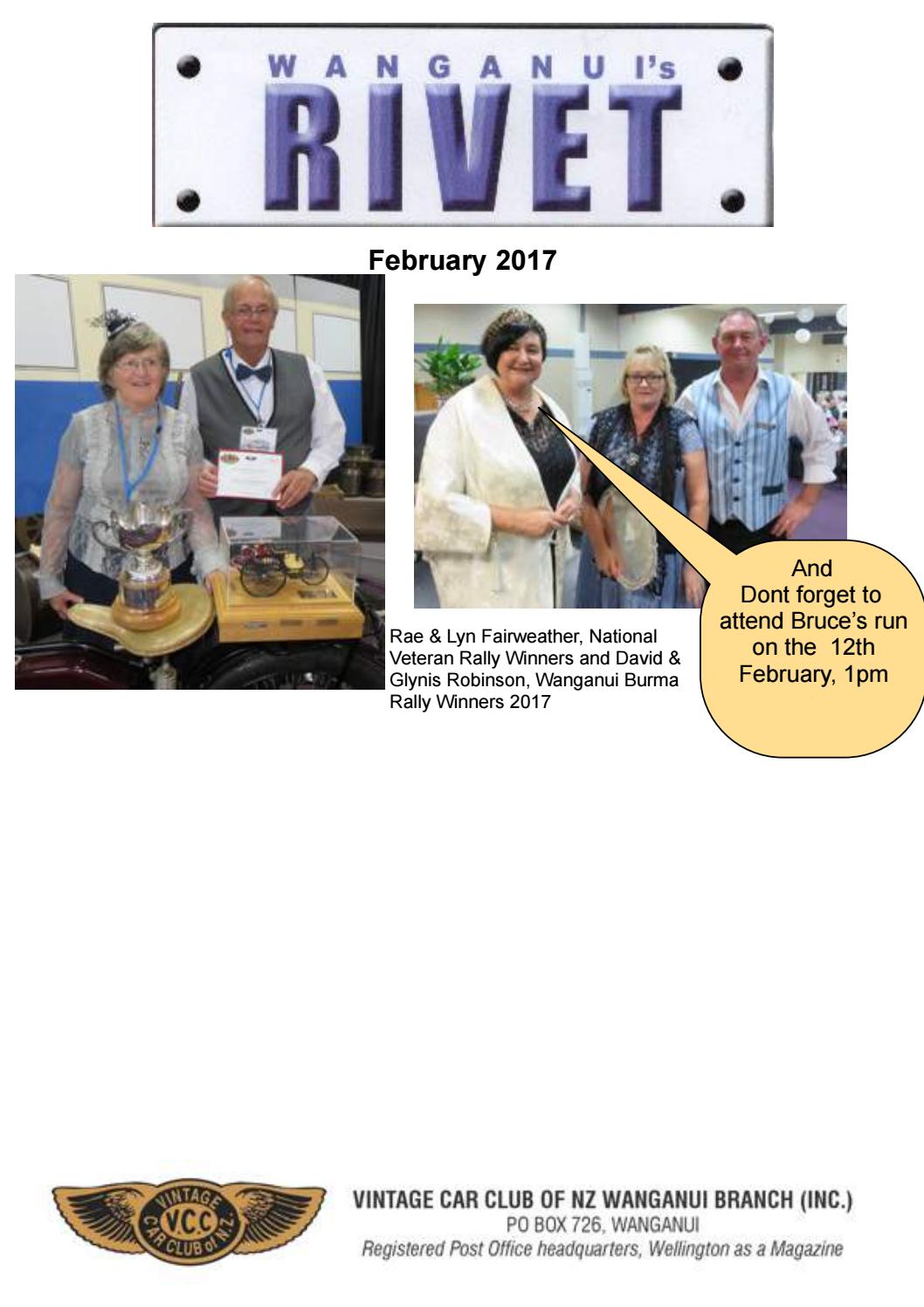 Wanganui VCC February 2017 by Vintage Car Club of New Zealand Issuu