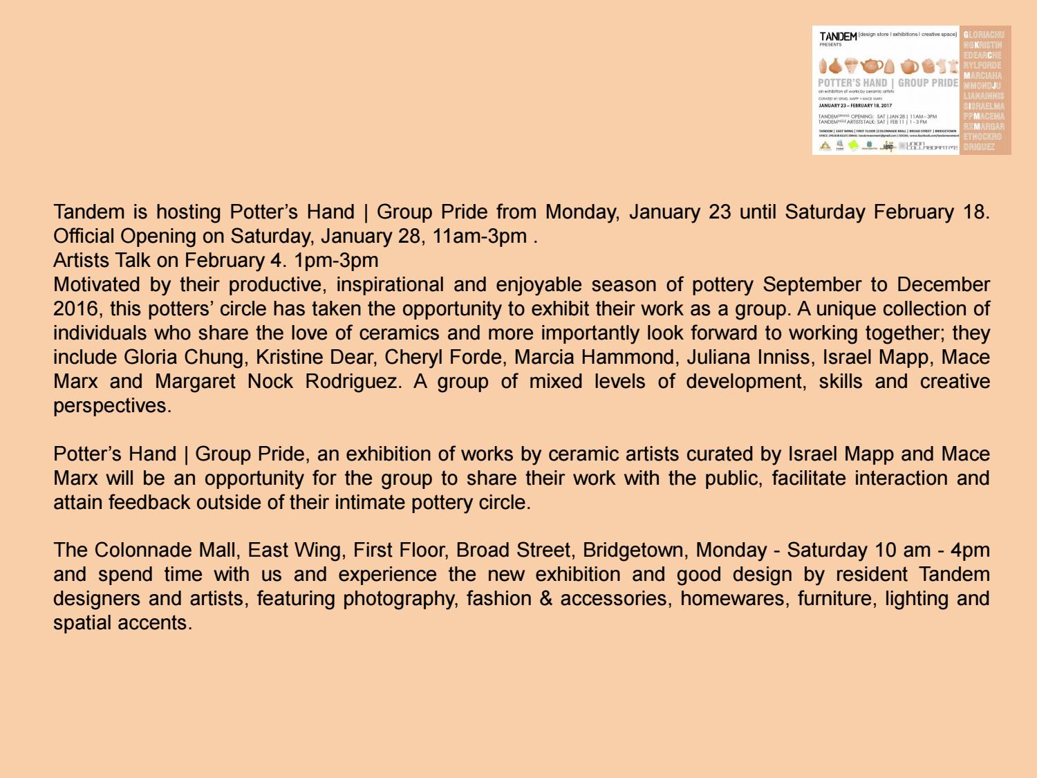 February 2017 Visual Arts Magazine Barbados By Corrie Scott Issuu