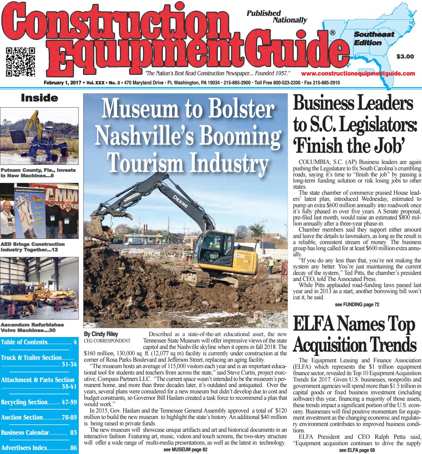 Southeast 3 February 1, 2017 by Construction Equipment Guide Issuu