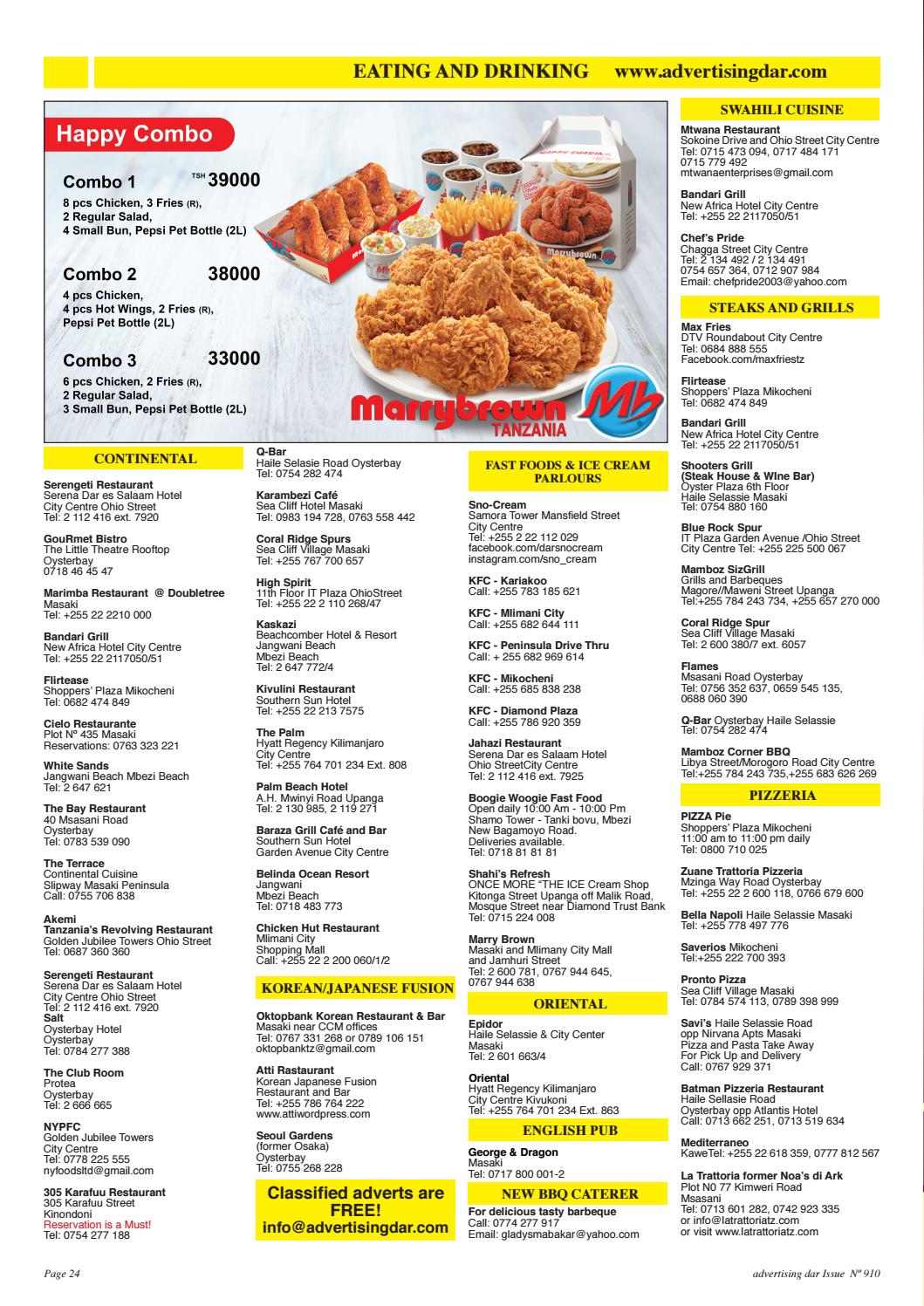 KFC, Dar Es Salaam Region (+255 682 969 614)