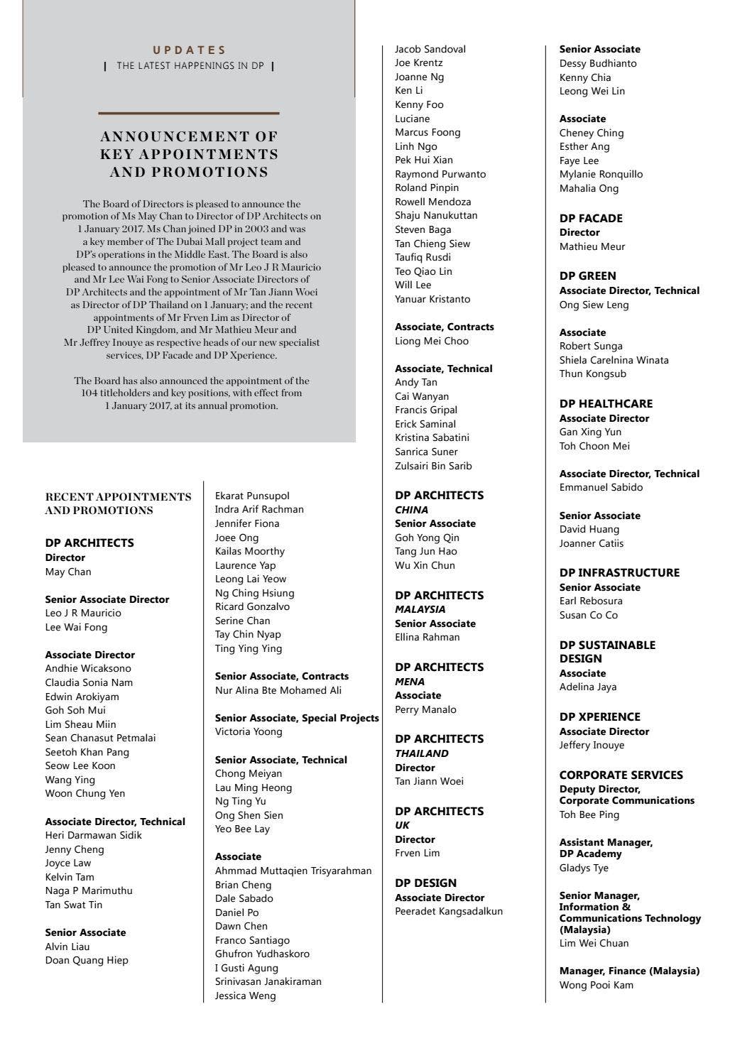 Design In Print 8.1 - DP50 Issue 2017 by DP Architects - Issuu