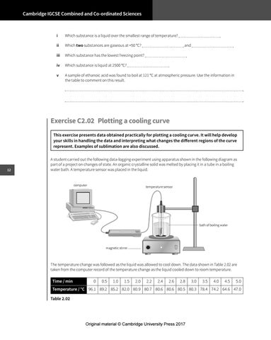Preview Cambridge IGCSE Combined and Co-ordinated Sciences Chemistry ...