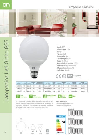 Kon.El.Co. S.p.a. 灯饰目录 · Catalogo LED 2017 - Lampadine Classiche 第 10 页