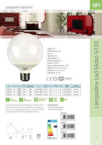 Kon.El.Co. S.p.a. 灯饰目录 · Catalogo LED 2017 - Lampadine Classiche 第 11 页