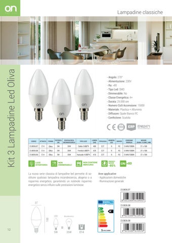 Kon.El.Co. S.p.a. 灯饰目录 · Catalogo LED 2017 - Lampadine Classiche 第 12 页