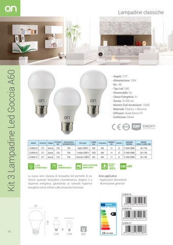 Kon.El.Co. S.p.a. 灯饰目录 · Catalogo LED 2017 - Lampadine Classiche 第 14 页