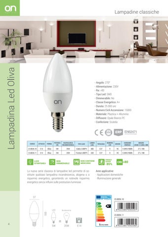 Kon.El.Co. S.p.a. 灯饰目录 · Catalogo LED 2017 - Lampadine Classiche 第 4 页