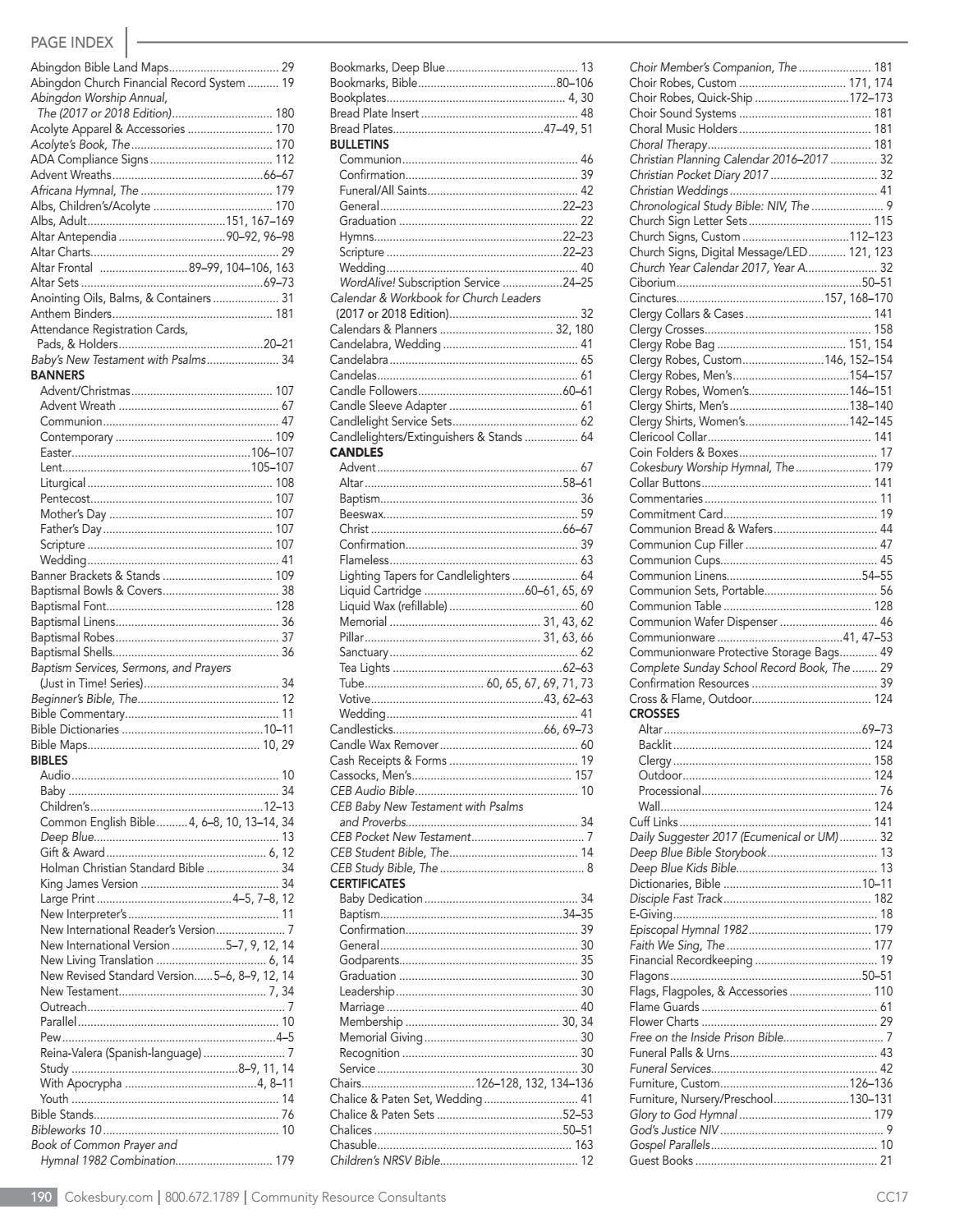 Cokesbury Essentials Catalog 2017 by United Methodist Publishing House