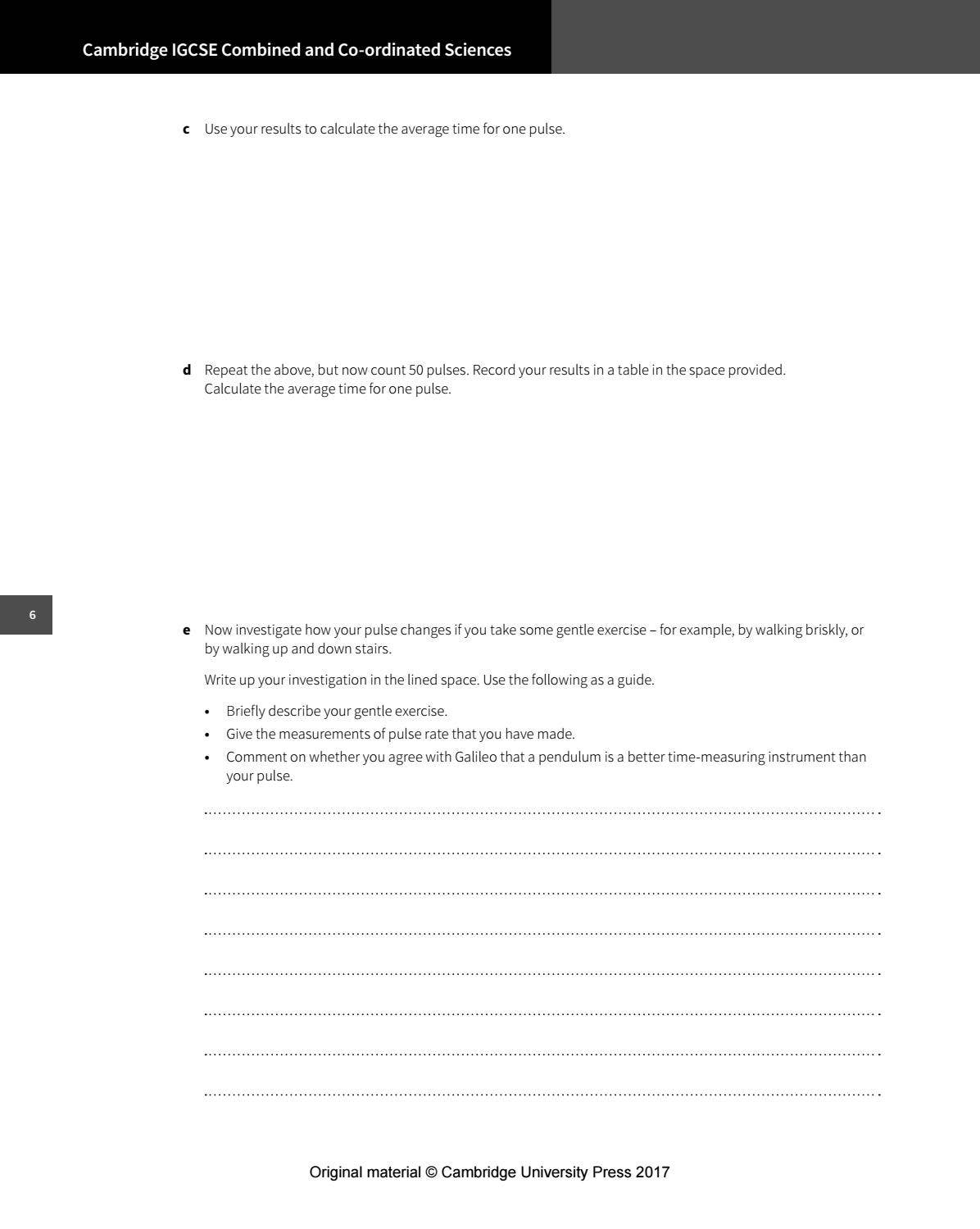 Preview Cambridge IGCSE Combined and Co-ordinated Sciences Physics ...