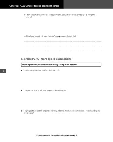 Preview Cambridge IGCSE Combined and Co-ordinated Sciences Physics ...