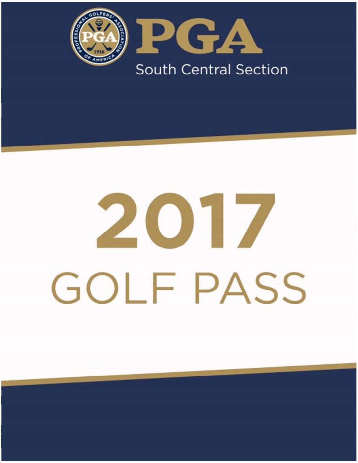 2017 Golf Pass by South Central PGA Issuu