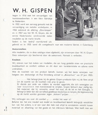 Gispen Collectie 家具目录 · 1955 aanvulling 1 meubelcatalogus 第 5 页