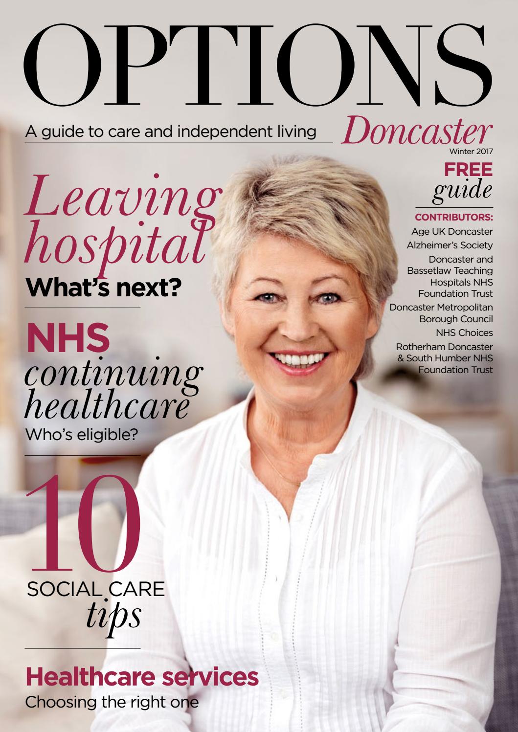 Options Doncaster A guide to care and independent living Winter 2017 by Octagon D&M Ltd Issuu