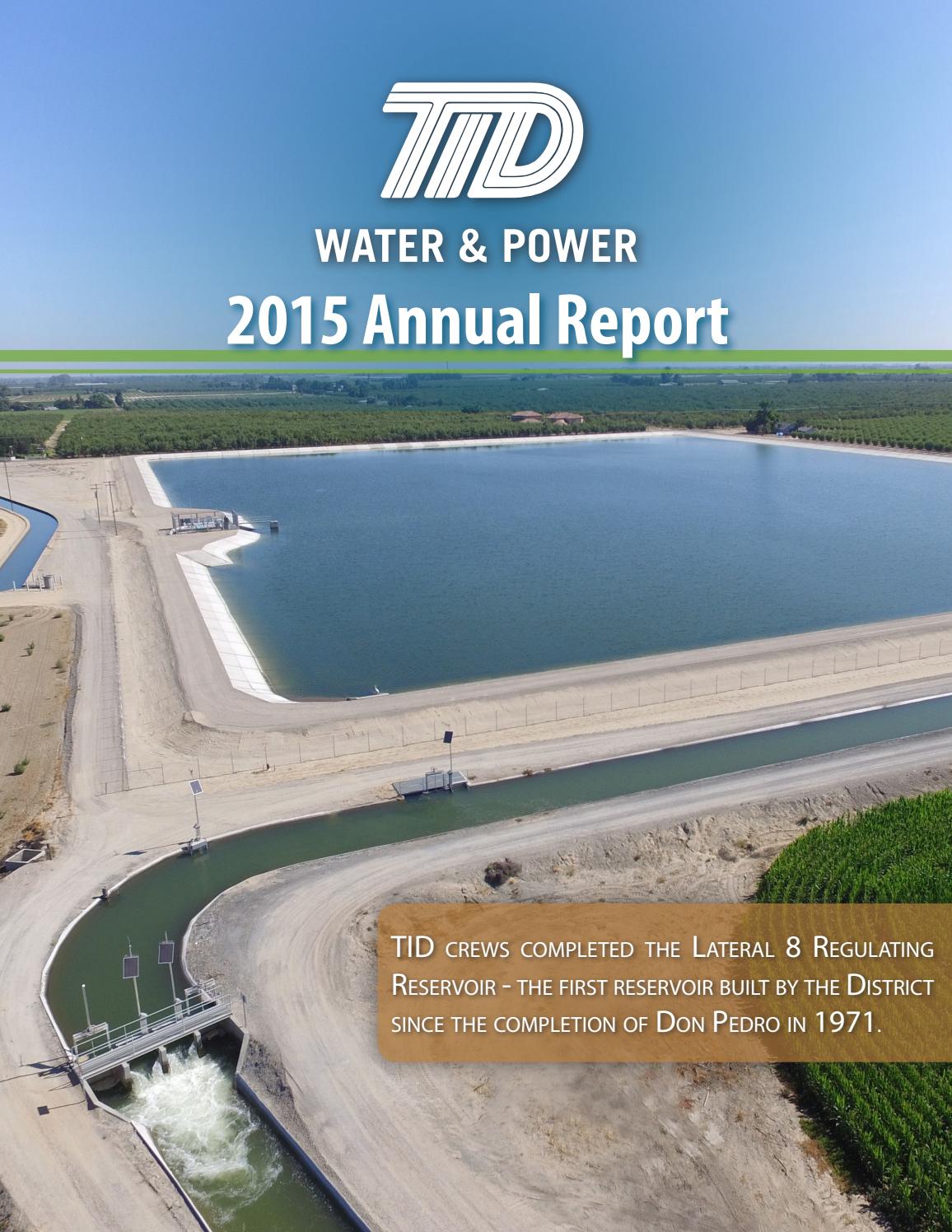 Annual report 2015 by Turlock Irrigation District Issuu