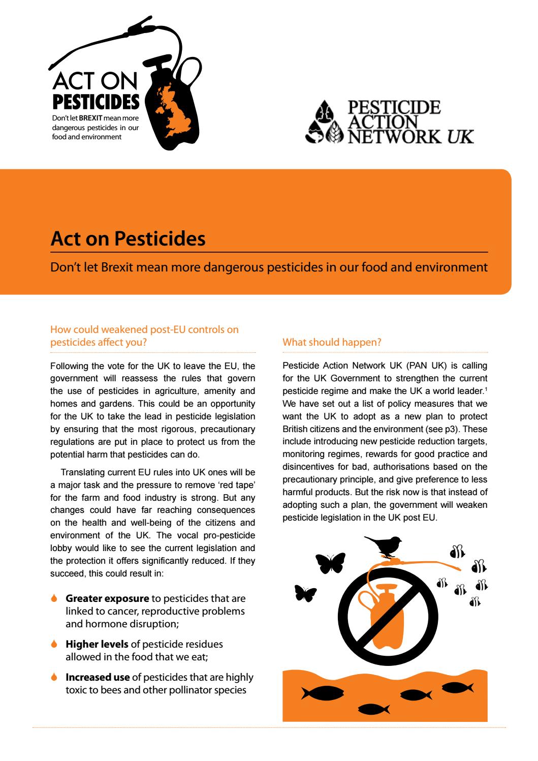 Act on Pesticides by PAN UK Issuu