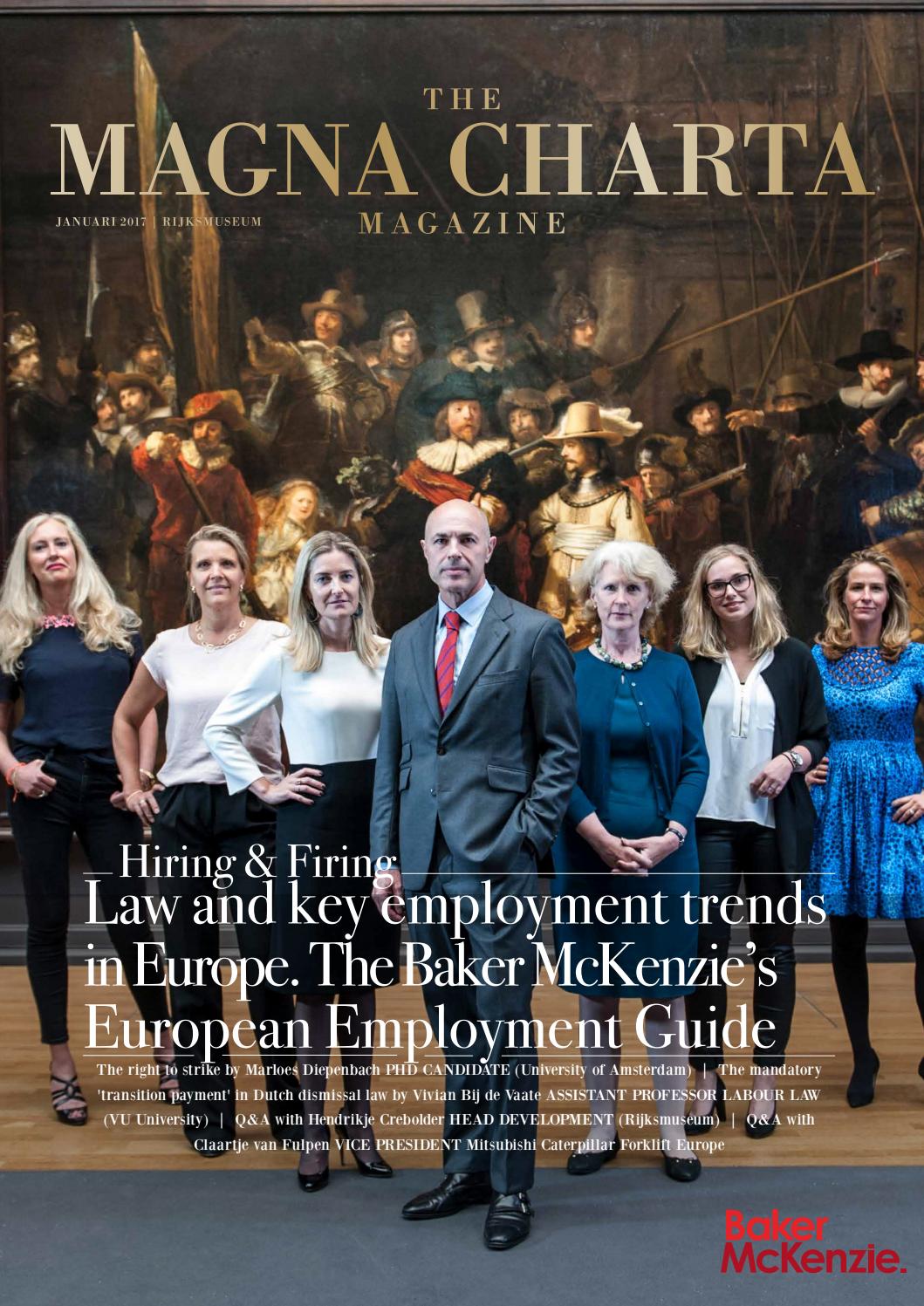 Magna Charta Magazine Hiring & Firing Baker McKenzie by Academie voor de Rechtspraktijk Issuu