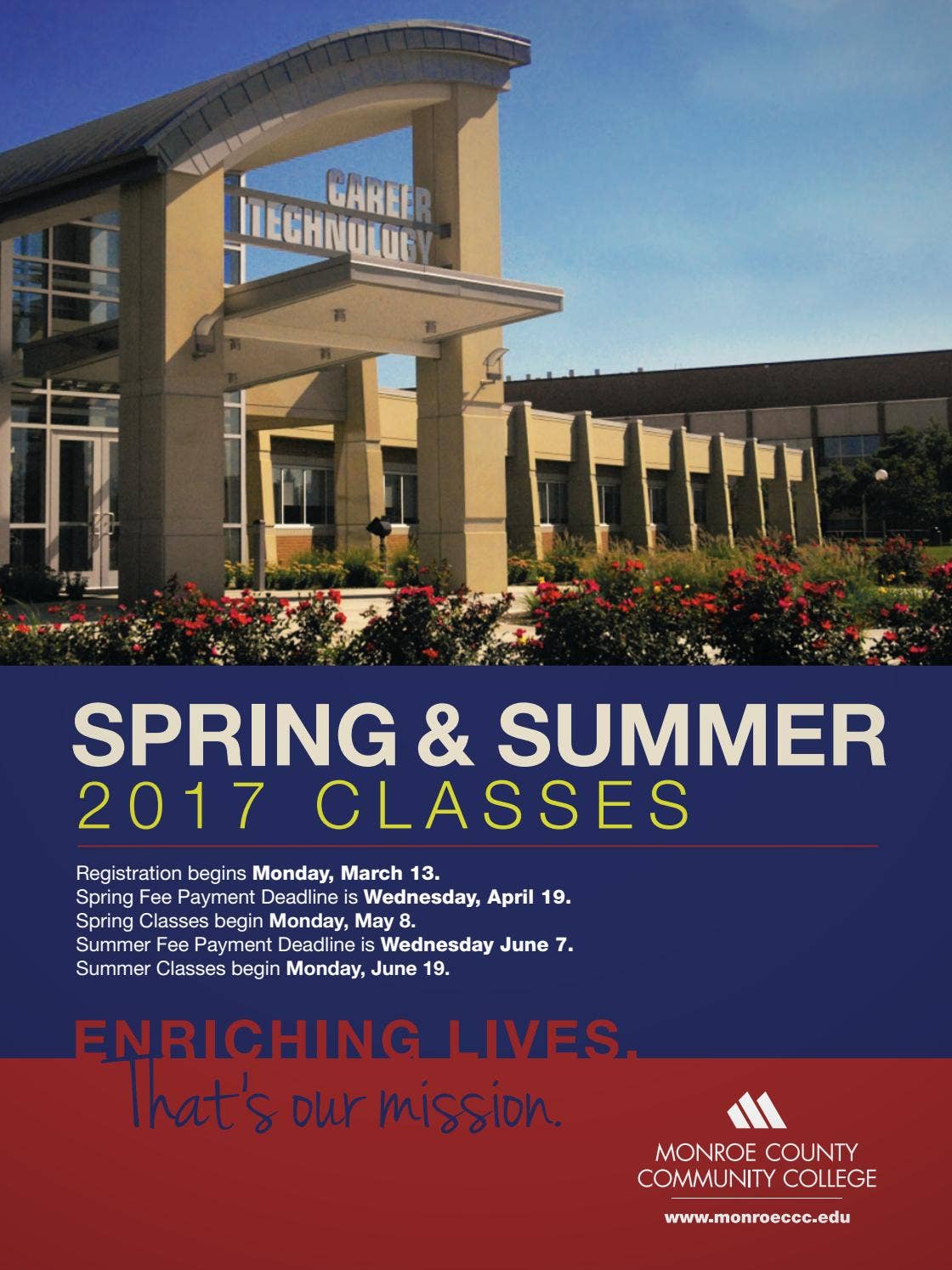 MCCC Spring/Summer 2017 Class Schedule by Monroe CCC Issuu