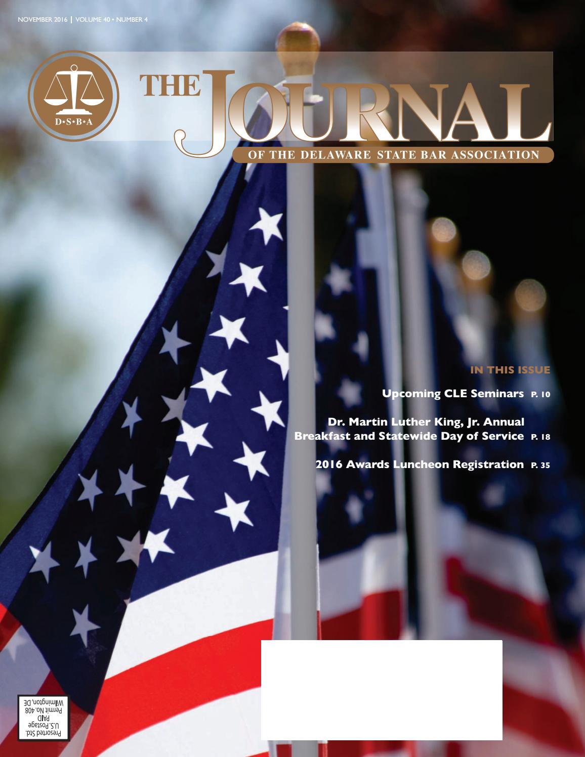 DSBA Bar Journal November 2016 by DSBAMedia Issuu