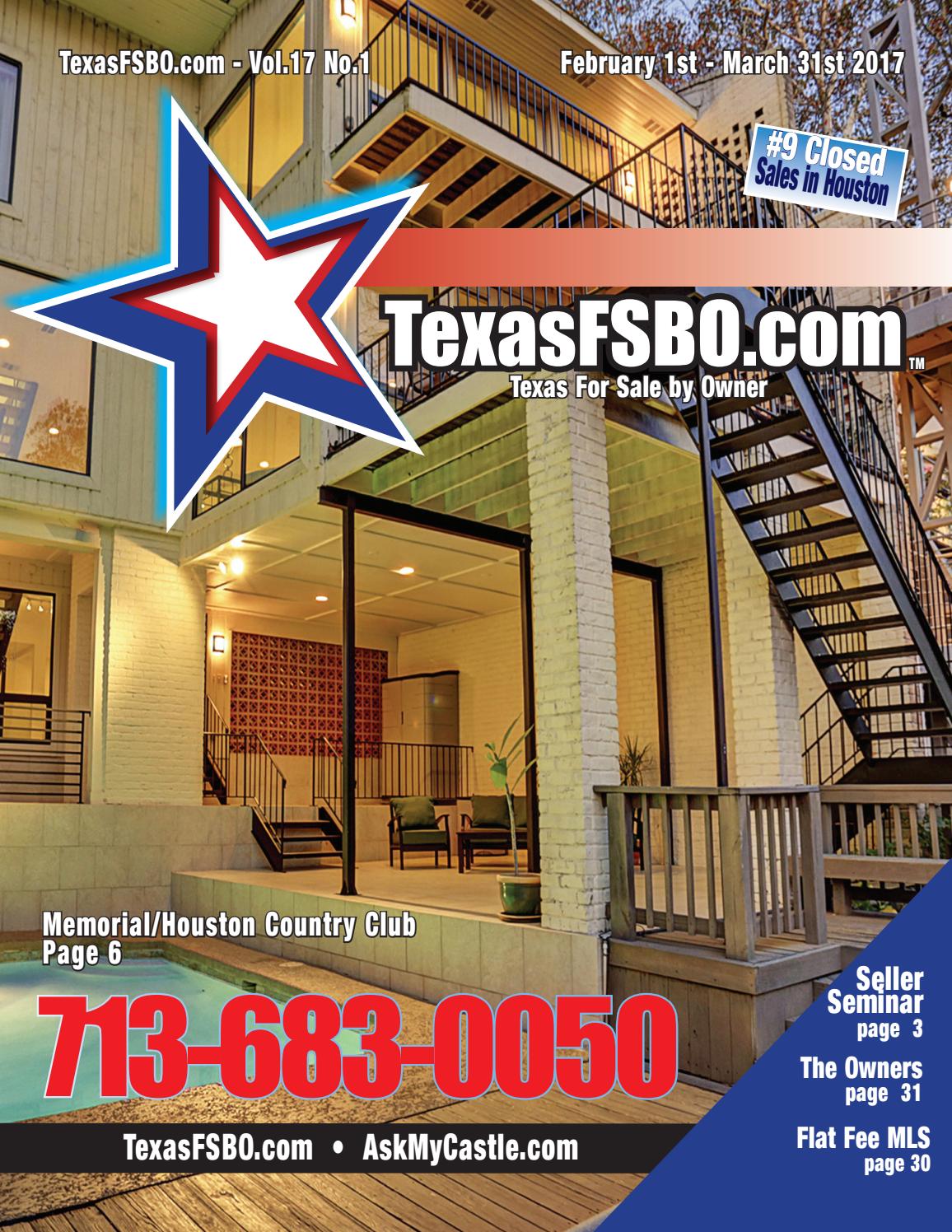 Texas For Sale by Owner Feb March 2017 by Texas FSBO Issuu