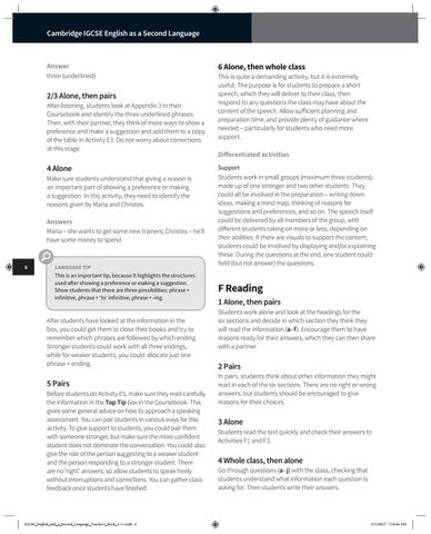 Preview Cambridge IGCSE English as a Second Language Teacher's Book by ...