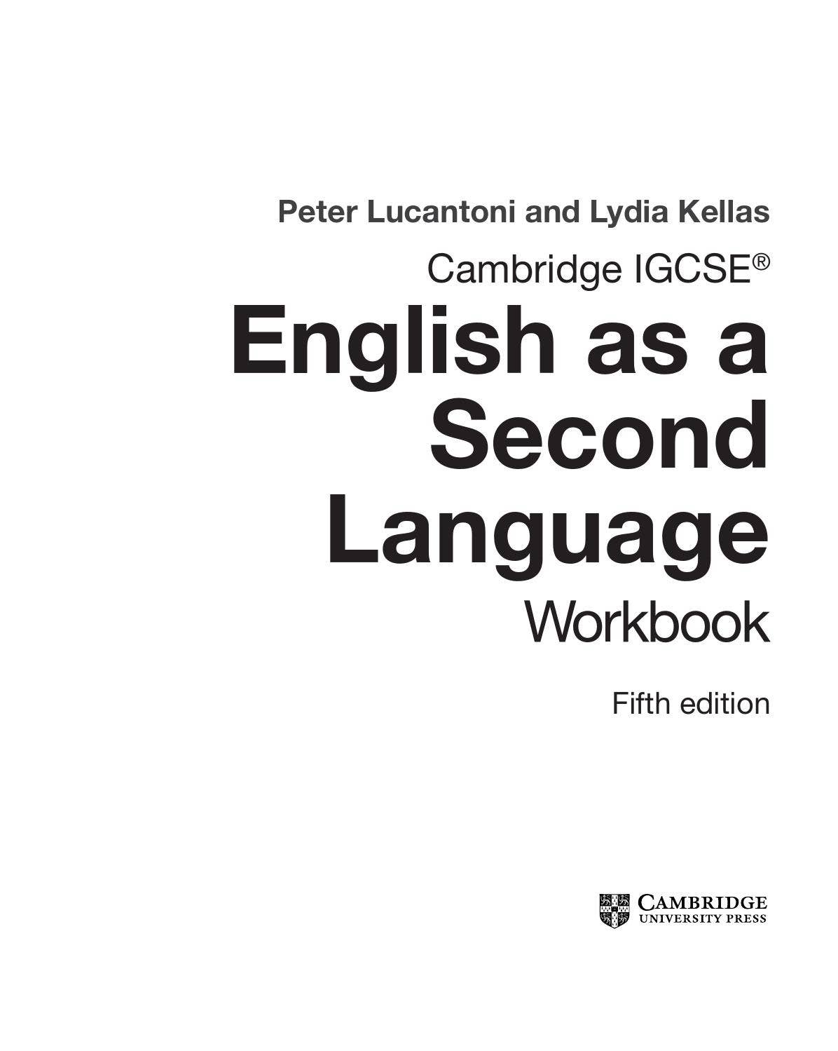 Preview Cambridge IGCSE English as a Second Language Workbook by ...