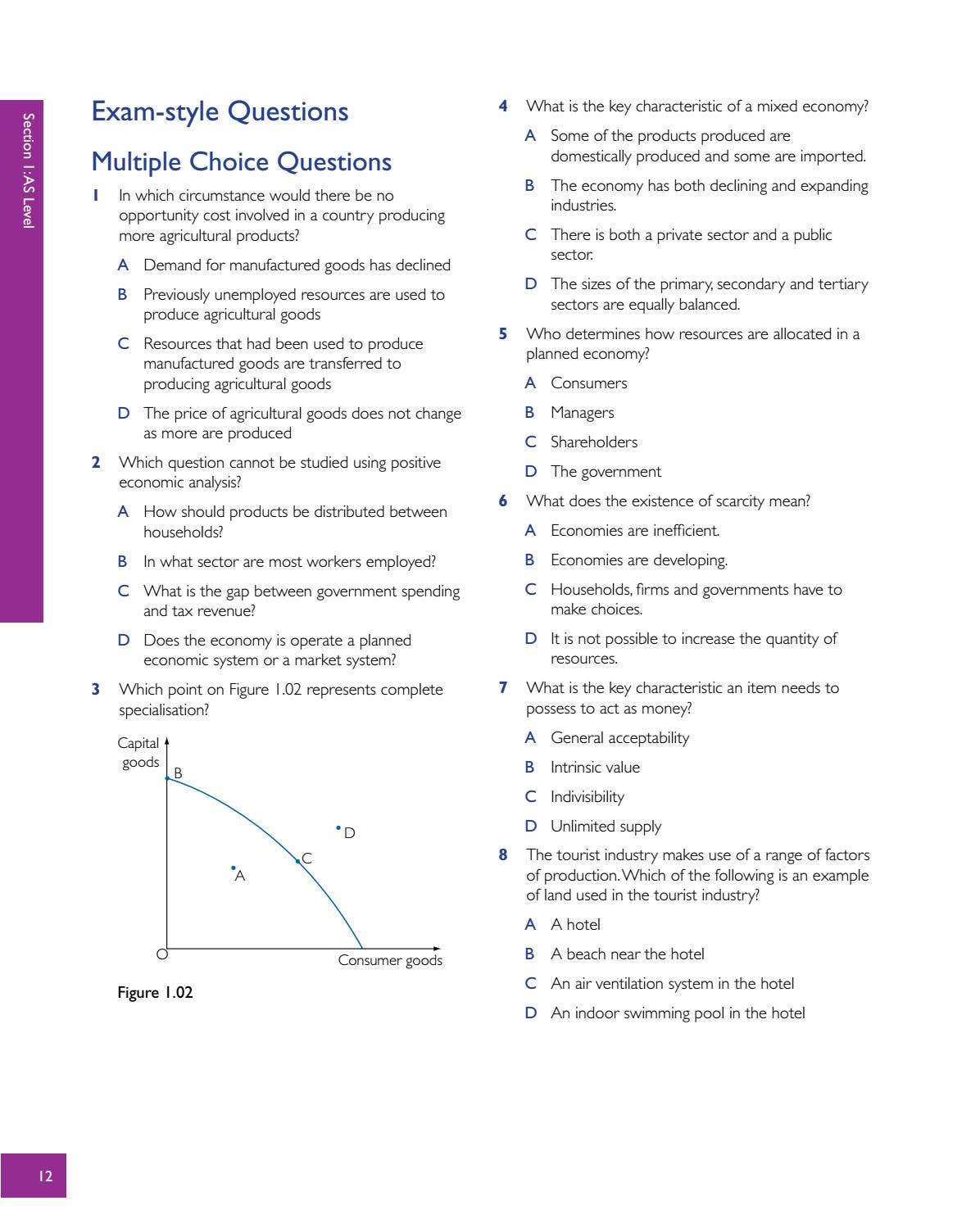 changes to market equilibrium - cambridge (cie) a... Preview Cambridge International AS and A Level Economics Revision Guide ...