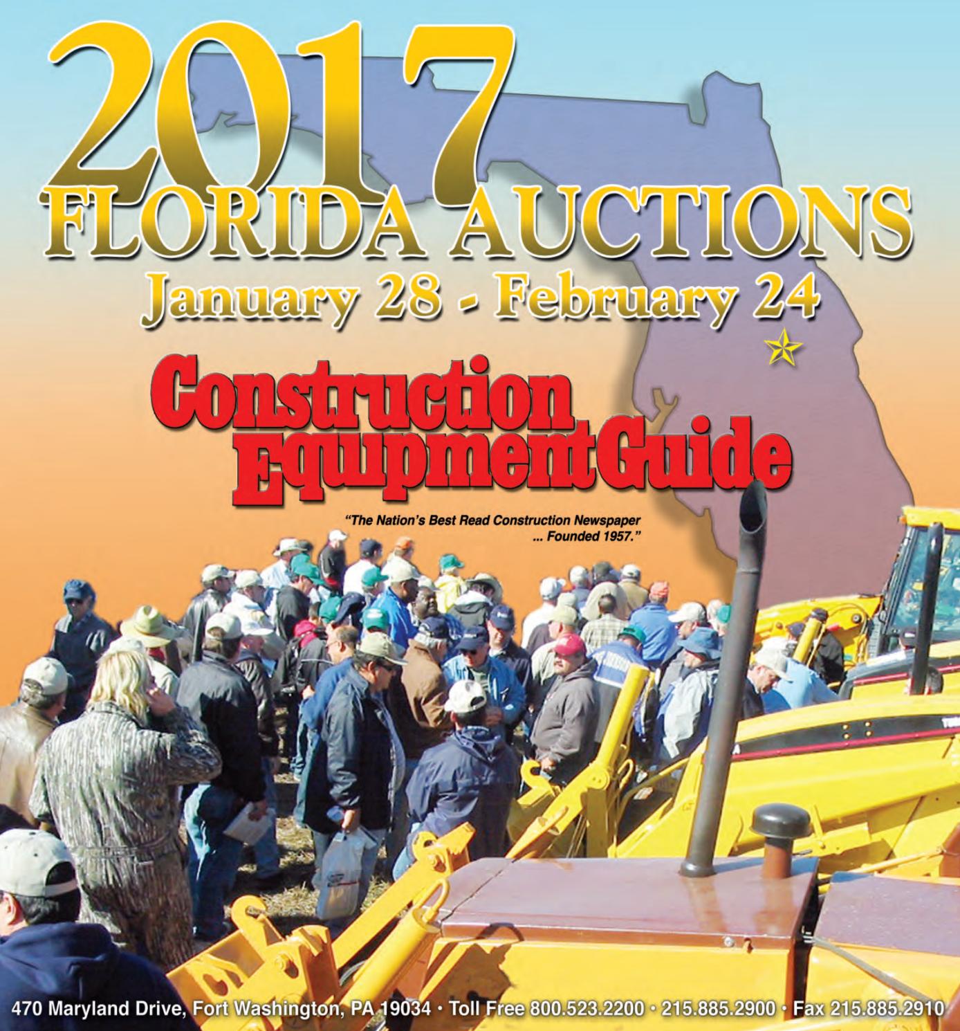 Florida Auctions 2017 by Construction Equipment Guide Issuu