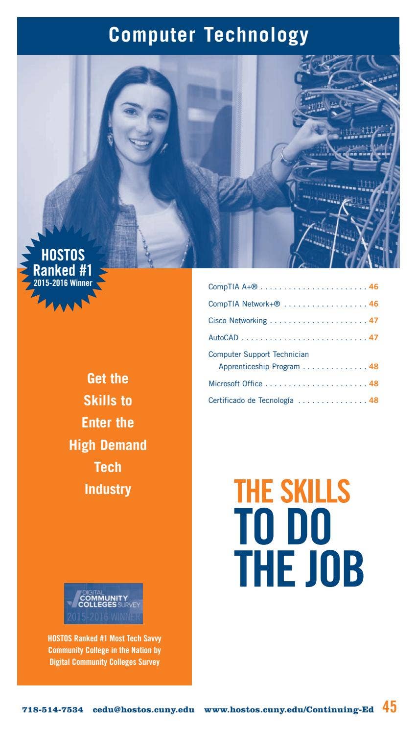 Spring 2017 Continuing Education Catalog by Hostos Community College