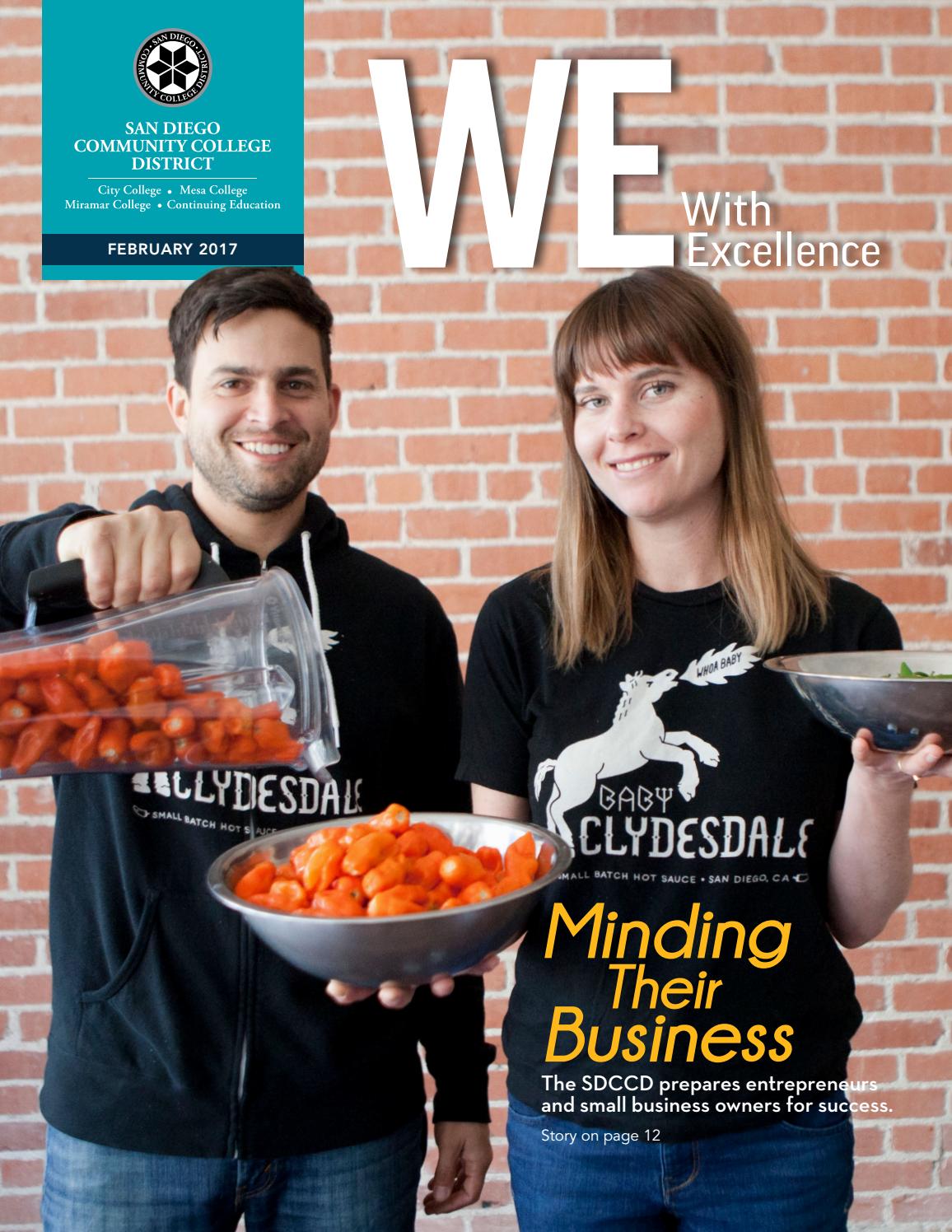 WE with Excellence February 2017 by San Diego Community College