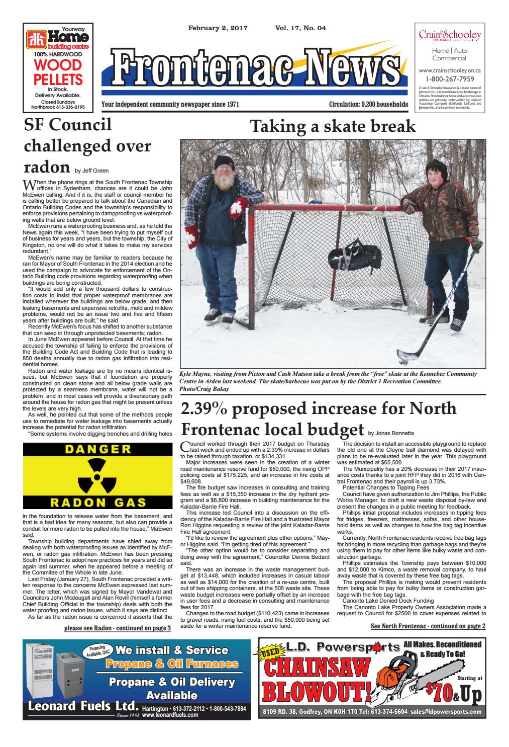 Vol.17 No. 04 by Frontenac News PDFs have moved to Google Drive. Access