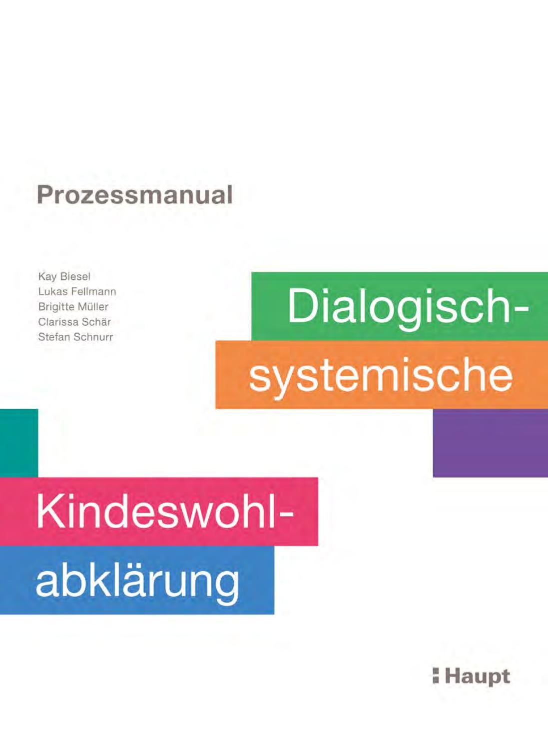 Biesel Et Al Prozessmanual Kindeswohlabkl rung By Haupt Verlag Issuu