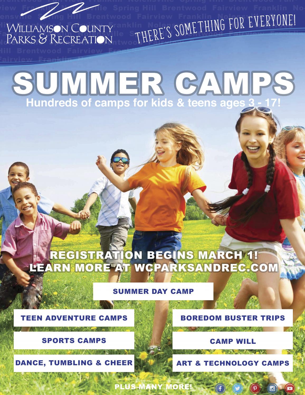 WCPR Summer Activities 2017 by Williamson County Parks and Recreation