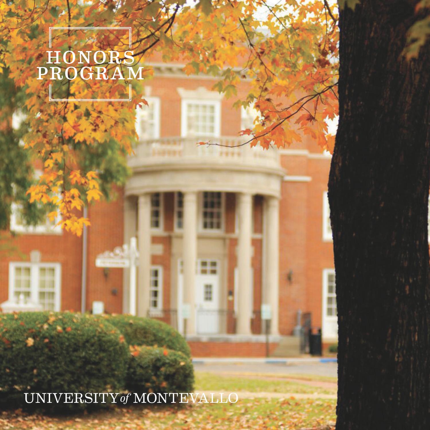 UM Honors Program by University of Montevallo Issuu