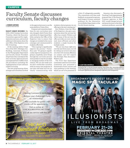 the columbia chronicle february 13 2017 by student publications columbia flyer newspaper
