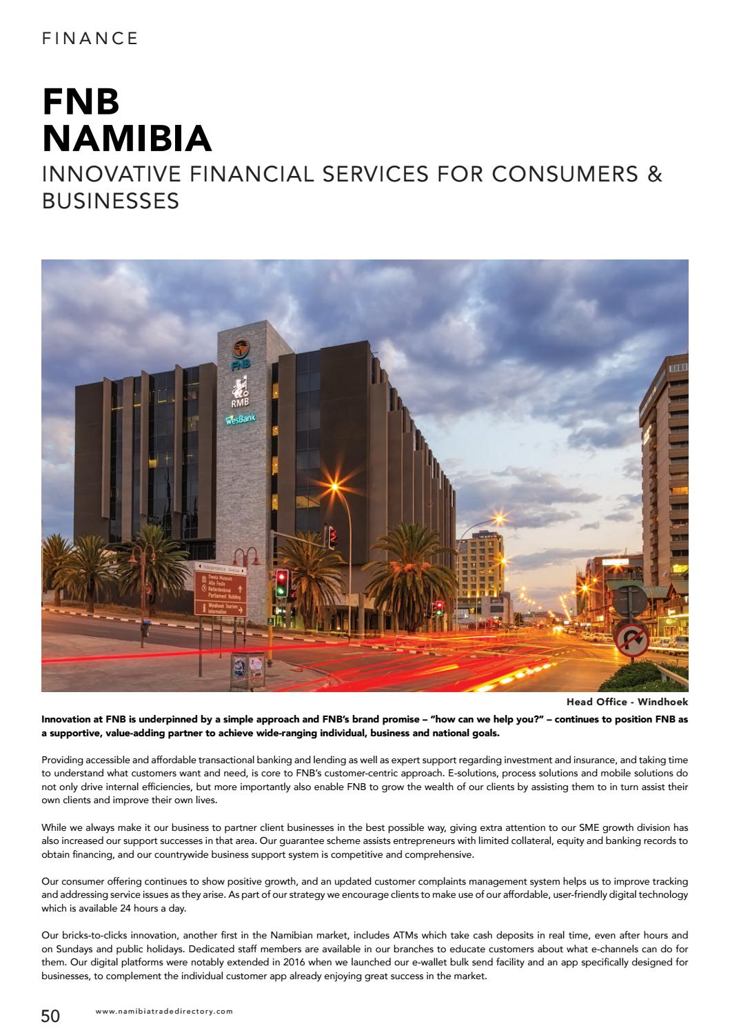 FNB Windhoek Main Branch & ATM, Khomas Region (+264 61 299 2379)