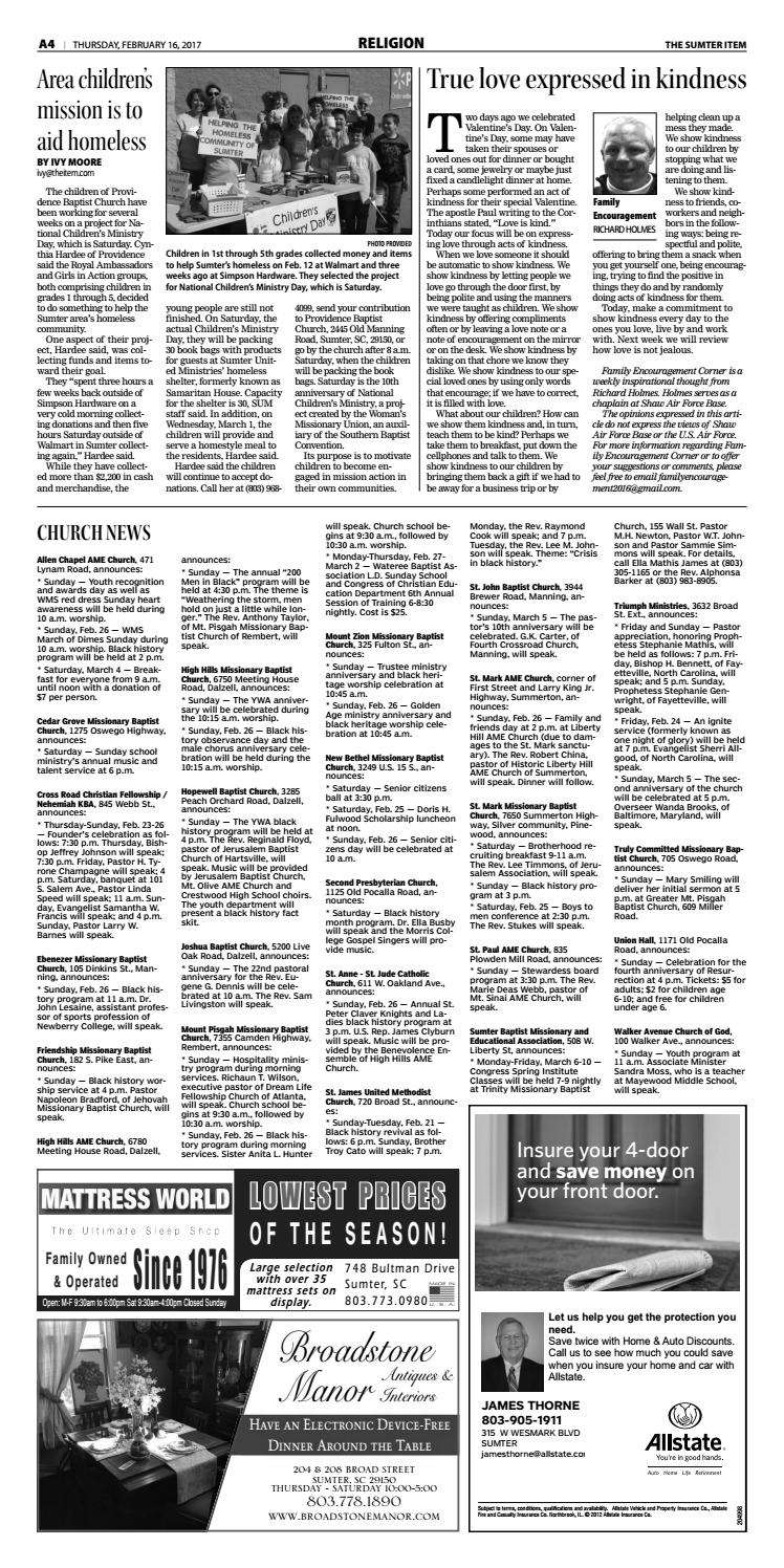 February 16, 2017 by The Sumter Item - Issuu
