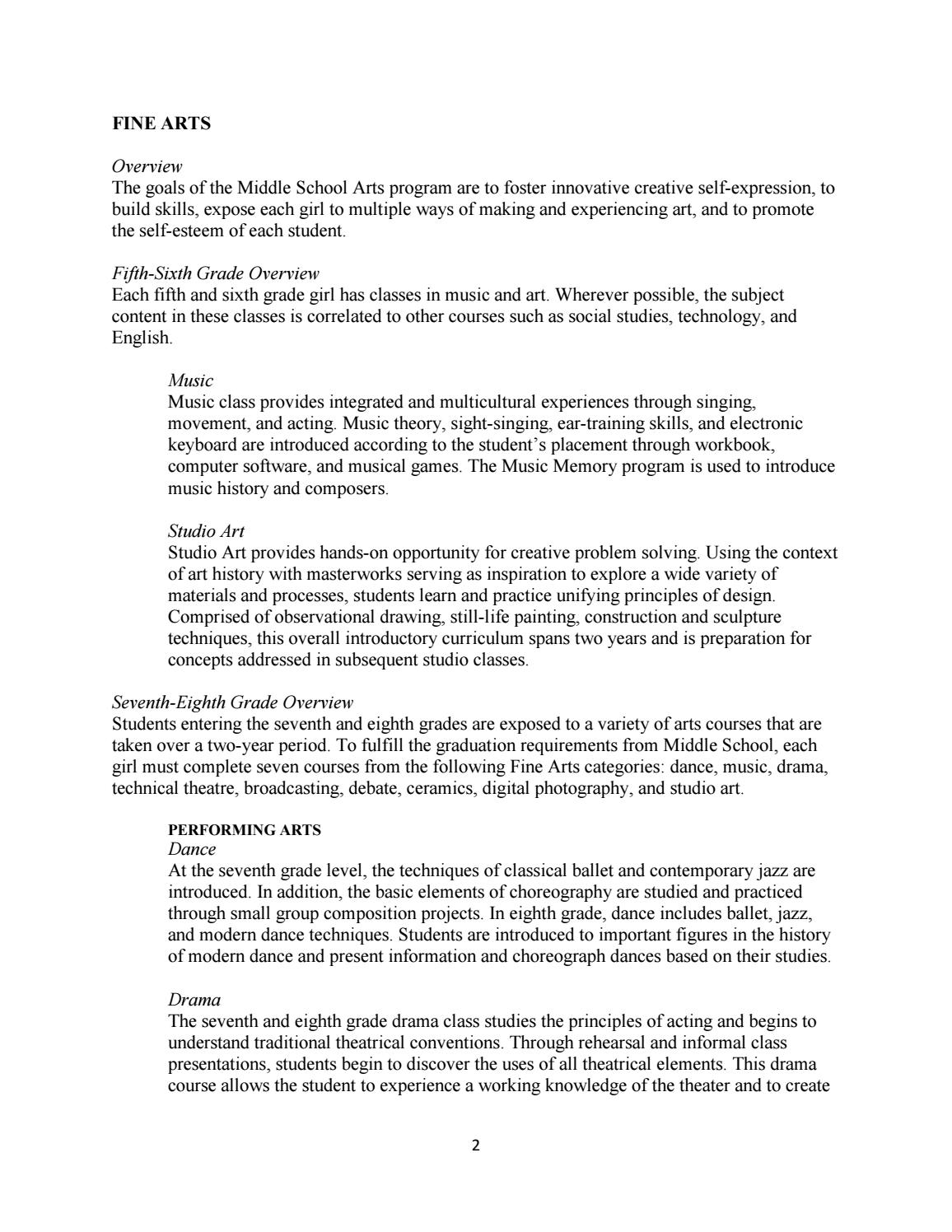 Workbooks self esteem workbook : Middle School Program of Studies by The Hockaday School - issuu