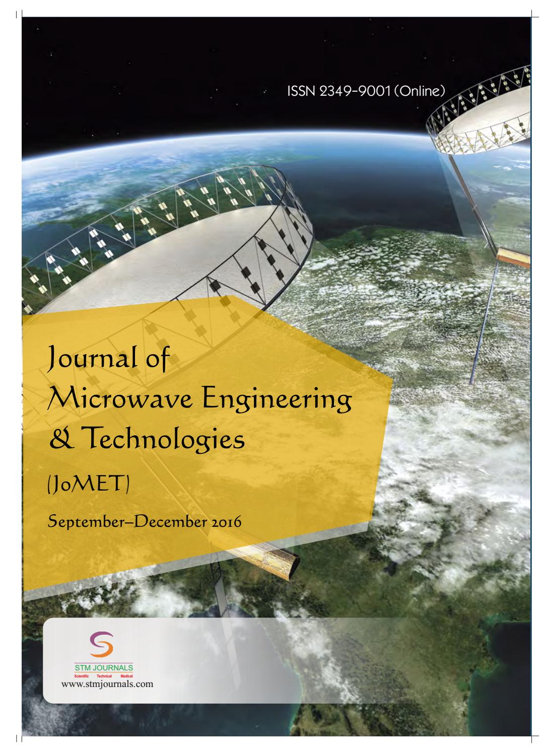 Journal of Microwave Engineering & Technologies vol 3 issue 3 by STM