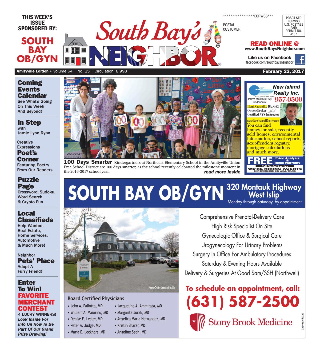 February 22 2017 Amityville By South Bay S Neighbor Newspapers Issuu