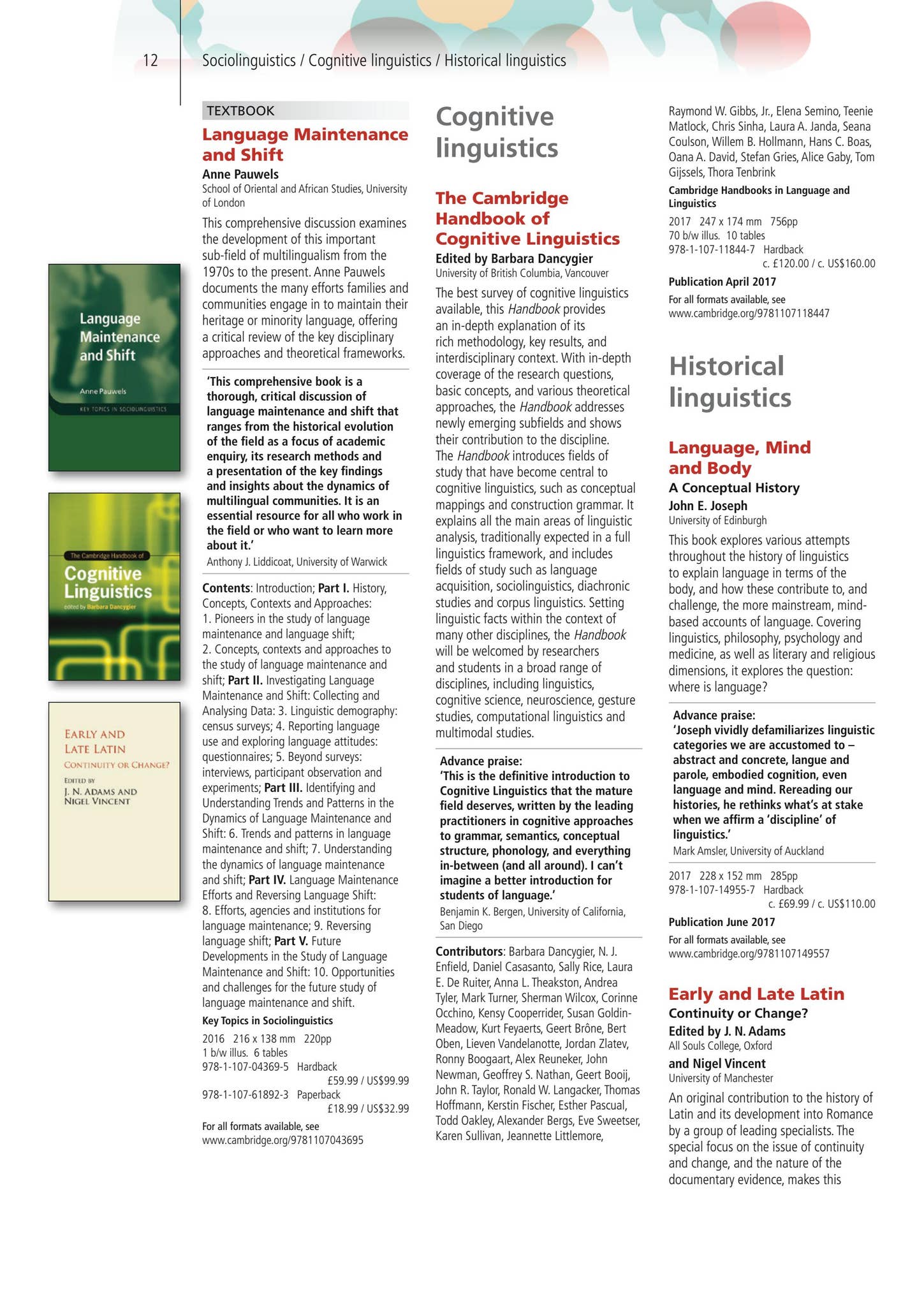 Linguistics Catalogue 2017 by Cambridge University Press Issuu