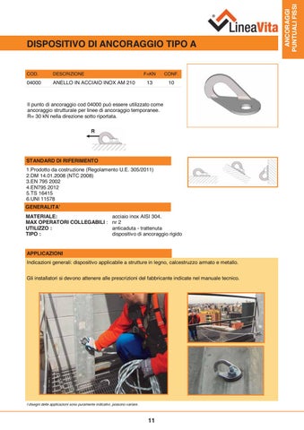 Catalogo prodotti Linea Vita 2017 第 11 页