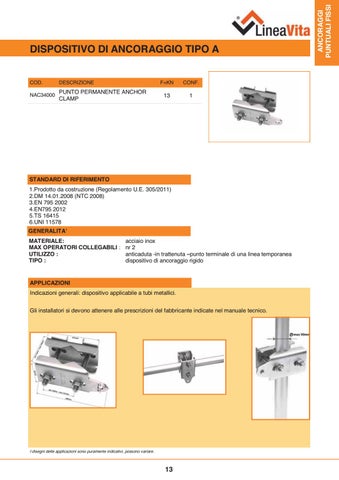 Catalogo prodotti Linea Vita 2017 第 13 页