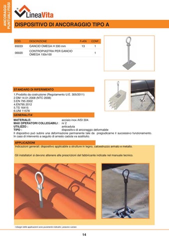 Catalogo prodotti Linea Vita 2017 第 14 页