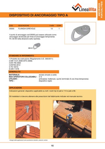 Catalogo prodotti Linea Vita 2017 第 15 页