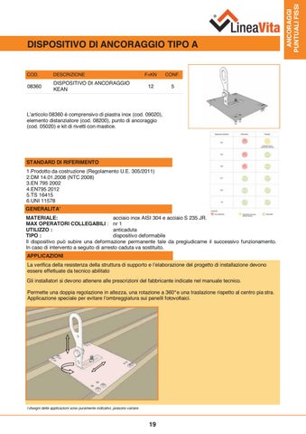 Catalogo prodotti Linea Vita 2017 第 19 页